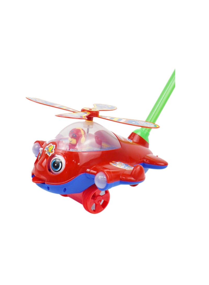 Educational Hand Push Airplane Car Toy for Kids