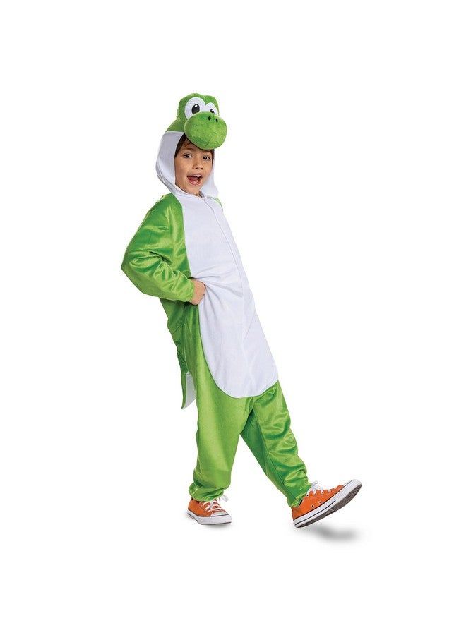 Yoshi Costume Hooded Jumpsuit Official Super Mario Character Costume For Kids Size (1416)