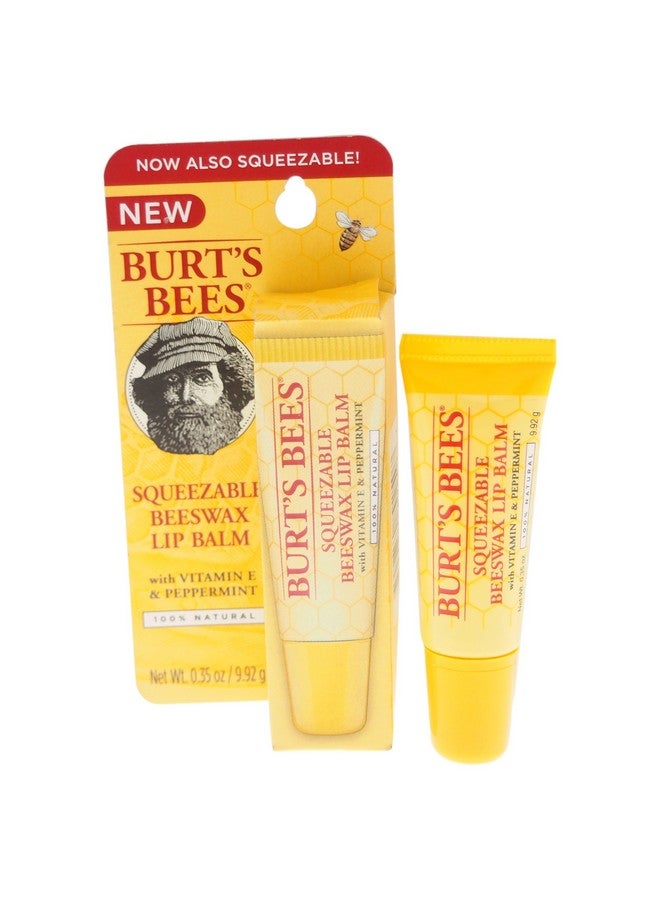 Squeezable Beeswax Lip Balm For Unisex 0.35 Ounce