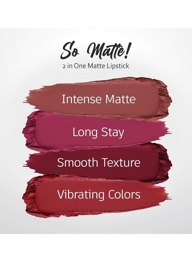 Beauty 4Pcs Lipstick Combo Pack Of 2In1 Swiss Liquid & Matte Lipsticks For Women Long Lasting Smudge & Waterproof