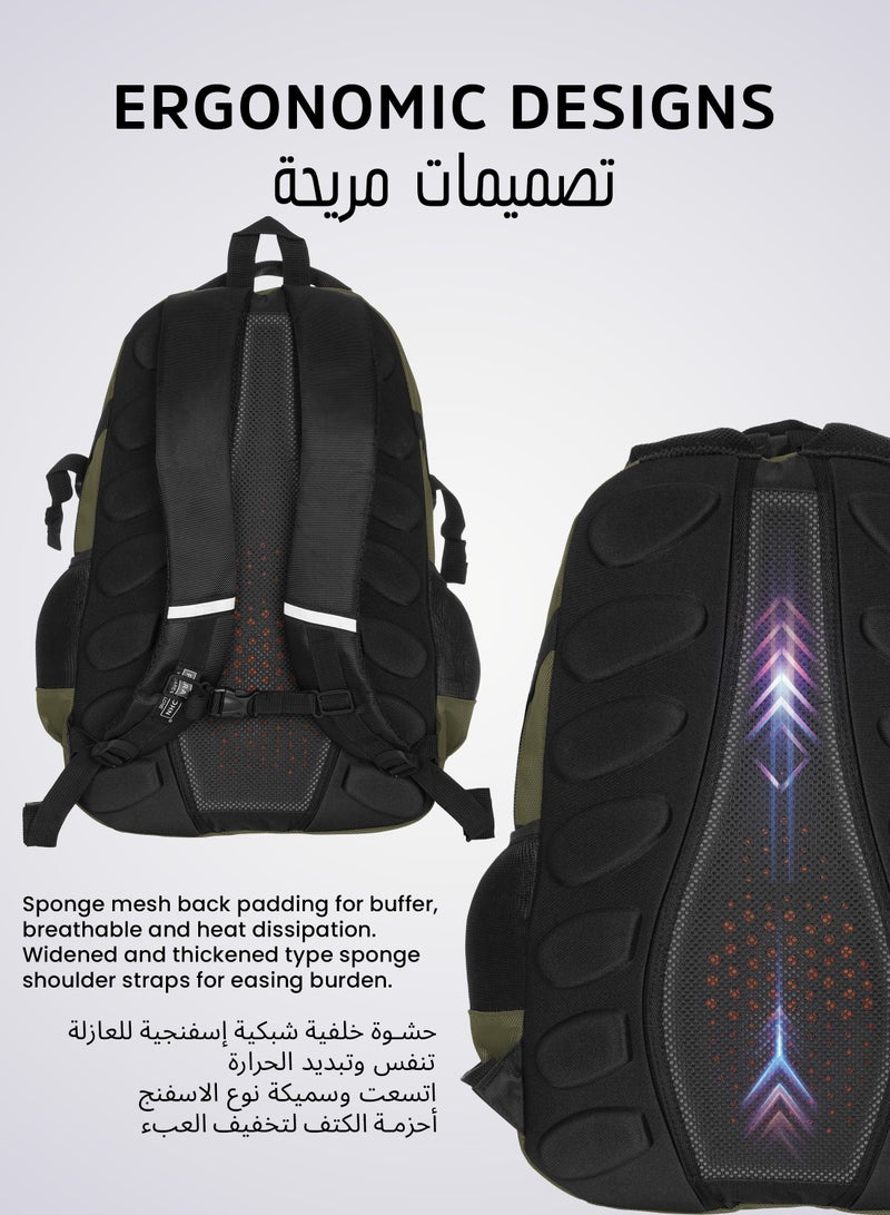 Ergonomic Decompression Backpack - Green
