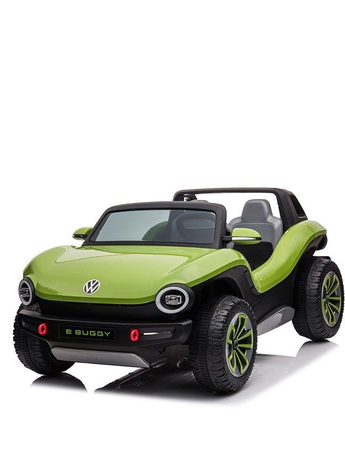 Kids Ride on Officially Licensed Volkswagen E Buggy 2-Seat Ride-on Toy Car Best Gift For Kids-Green