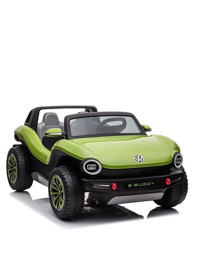 Kids Ride on Officially Licensed Volkswagen E Buggy 2-Seat Ride-on Toy Car Best Gift For Kids-Green