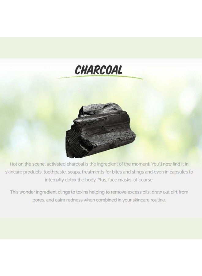 Charcoal Mud Face Mask Detox Away With Crushed Charcoal Crushed Walnut Shell 3Pack Of 0.5 Fl Oz Each 3 Sachets
