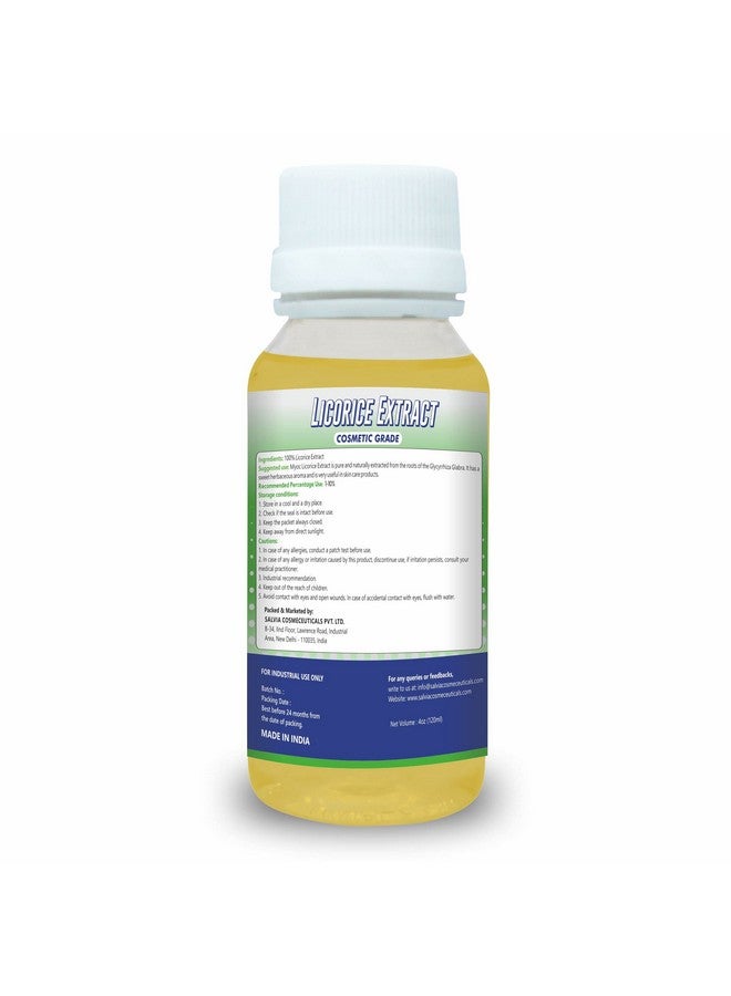 Licorice Extract Pure Licorice Extract Liquid Licorice Extract For Skin Licorice Extract For Serum Licorice Extract For Face Licorice Extract Liquid Bulk 120 Ml