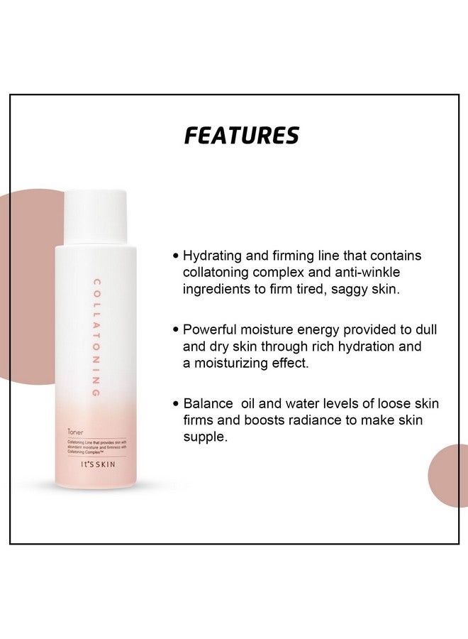 Collatoning Toner 150Ml For Skin Firming And Hydrating Oily Skin Lightweight Toner