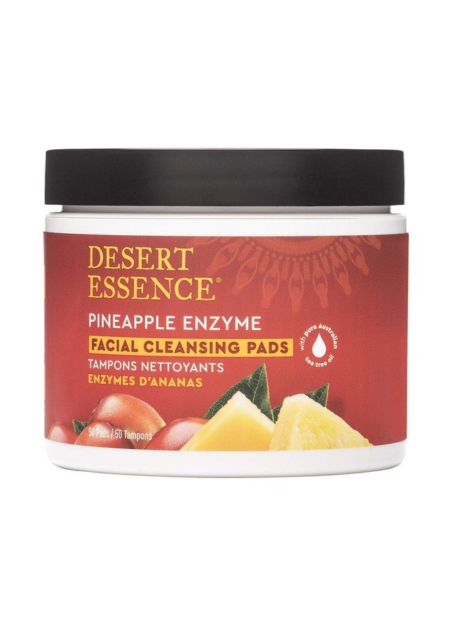 Pineapple Enzyme Cleansing Pads 50 Pads Vegan Gluten Free Facial Cleansing Exfoliating Enzymes For Radiant Clear Complexion