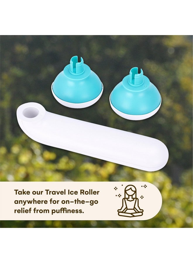 Pino Products Aesthetic Ice Face Roller For Skin Irritation And Puffinessface Massager For All Skin Typeshandle For Hardtoreach Spotsface Sculpting Toolgreen & White