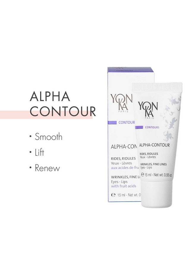 Yonka Alphacontour Eye And Lip Cream (15Ml) Antiwrinkle Regenerating Contour Creme Naturally Soften Signs Of Aging With Botanical Oil Blends And Fruit Acids All Skin Types Parabenfree