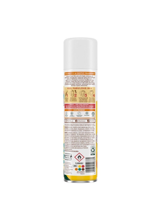 Dry Shampoo Tropical Fragrance Refresh Hair And Absorb Oil Between Washes Waterless Shampoo For Added Hair Texture And Body 5.71 Oz Dry Shampoo Bottle