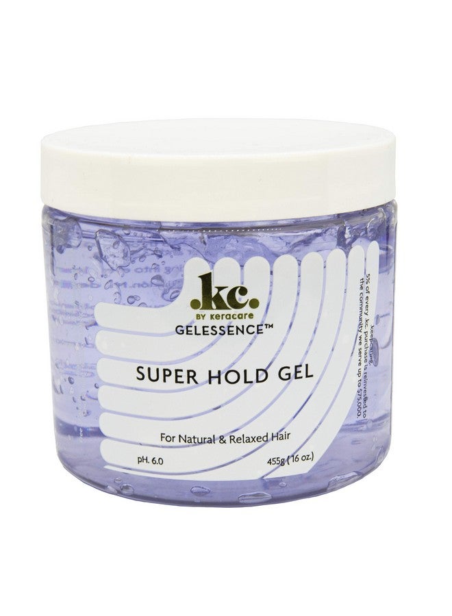 Gelessence Super Hold Gel 16 Ounce Maximum Hold Adds Shine Flake Free Vegan Crunch Free Nonstick Formula For Relaxed And Natural Hair