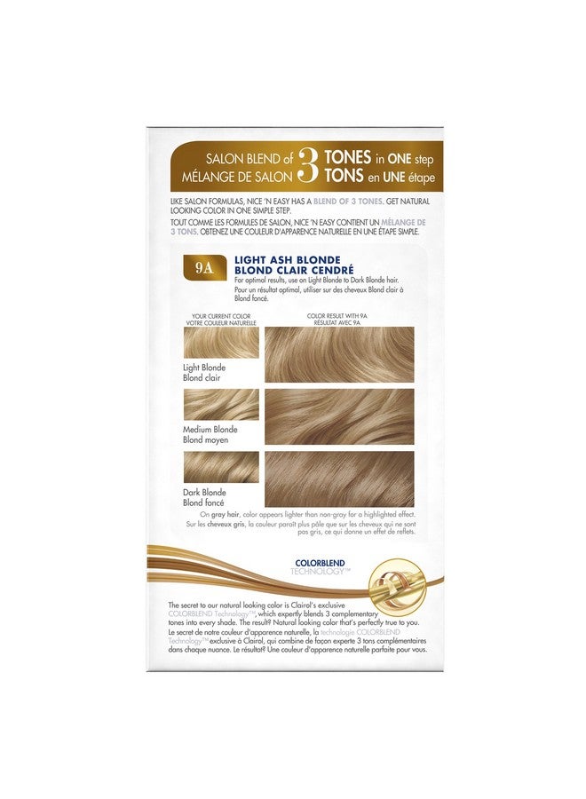 Nice 'N Easy Foam Hair Color 9A Light Ash Blonde 1 Kit (Packaging May Vary)