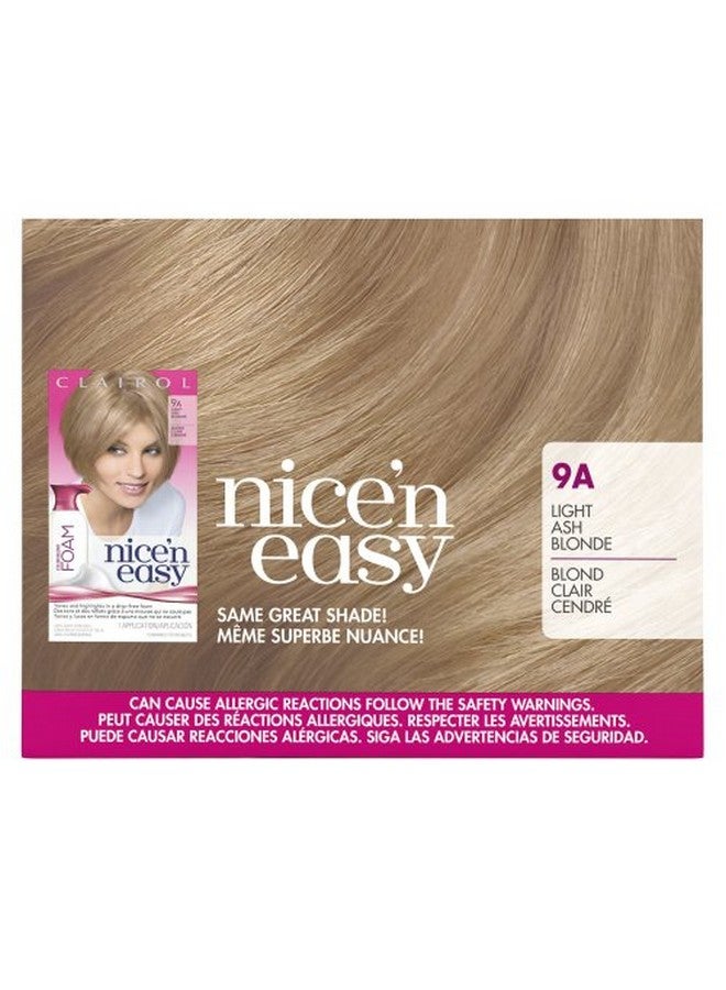 Nice 'N Easy Foam Hair Color 9A Light Ash Blonde 1 Kit (Packaging May Vary)