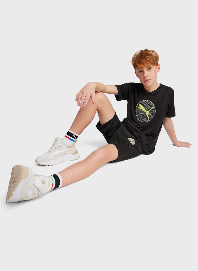 Kids Active Sports Graphic T-Shirt