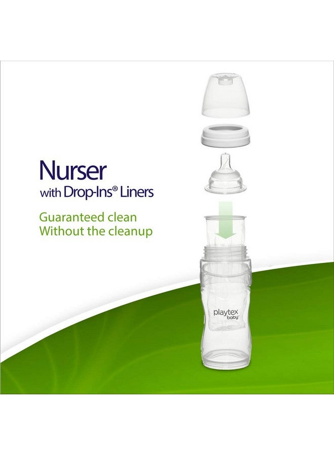 Diaper Genie Playtex Nurser Dropins Baby Bottle Disposable Liners Closer To Breastfeeding 8 Oz 50 Count
