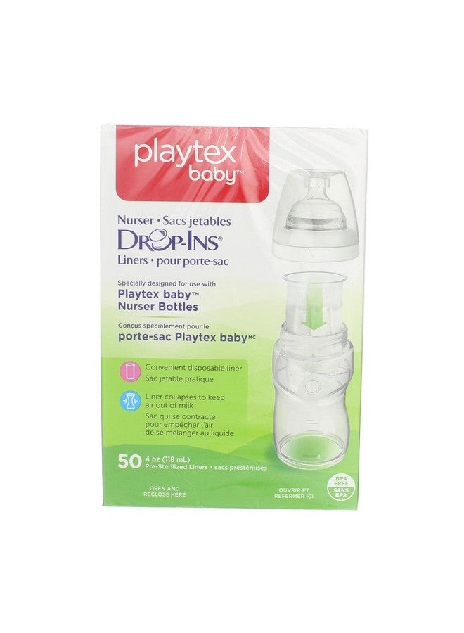 Playtex Dropins Liners (50) 4 Oz