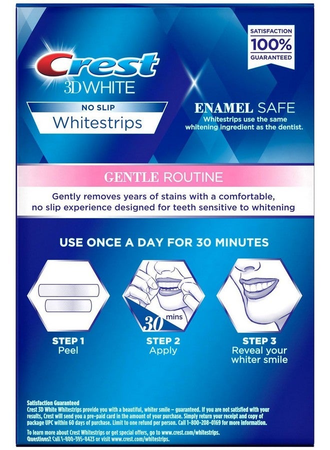 3D Whitestrips For Sensitive Teeth Teeth Whitening Strip Kit 28 Strips (14 Count Pack)