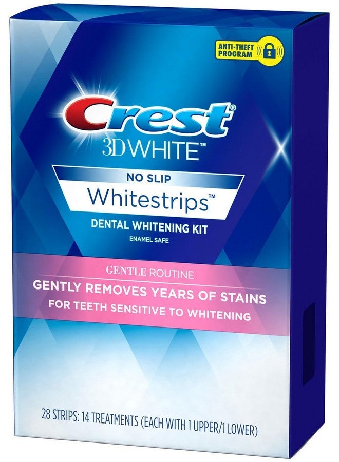 3D Whitestrips For Sensitive Teeth Teeth Whitening Strip Kit 28 Strips (14 Count Pack)