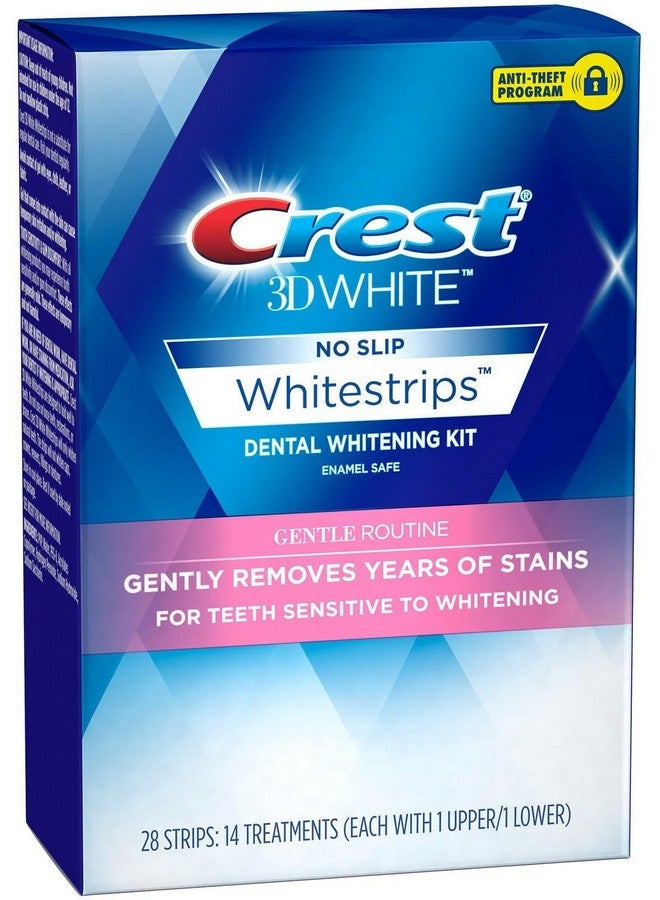 3D Whitestrips For Sensitive Teeth Teeth Whitening Strip Kit 28 Strips (14 Count Pack)