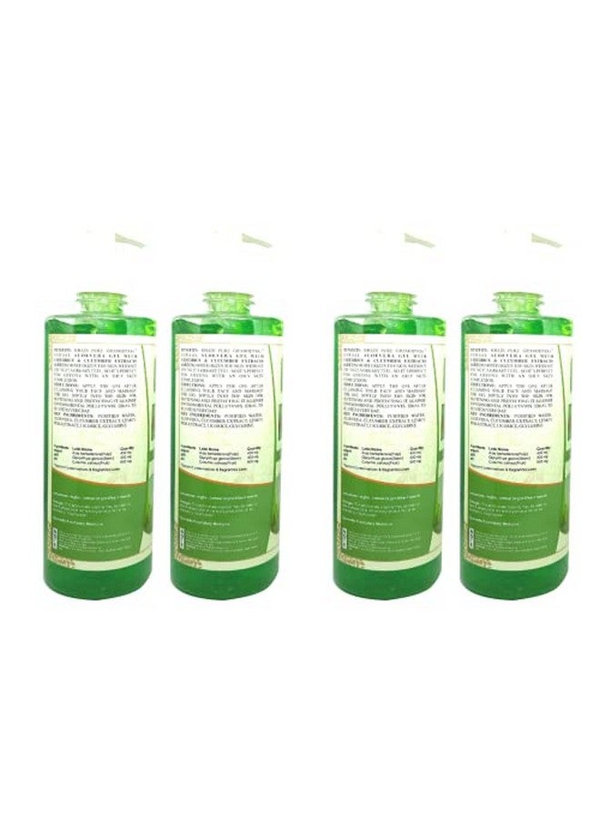 Herbal Aloe Vera Gel With Liquorice & Cucumber Extracts 500 Ml (Pack Of 4)