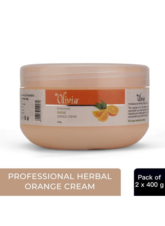 Professional Herbal Orange Facial Massage Cream 400G Pack Of 2 400 G (Pack Of 2)