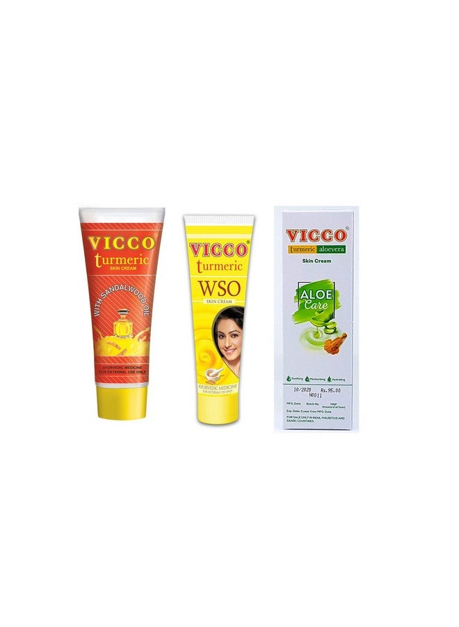 Turmeric Skin Care Value Pack1 Turmeric 70G + 1 Wso 60G + 1 Aloe Vera 30G