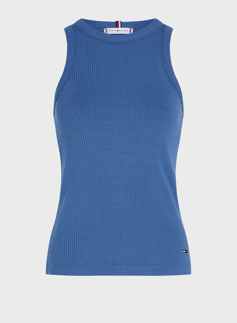 Ribbed Knitted Tank Top