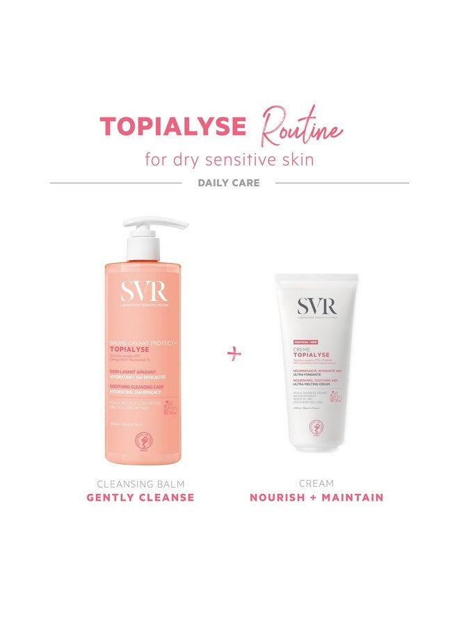 Topialyse Cleansing Balm Soothing Face & Body Wash With Niacinamide Omega 3 6 & 924Hr Nourishing Protective Cleanser For Dry Itchy And Sensitive Skin. Fragrancefree 13.5 Fl.Oz.