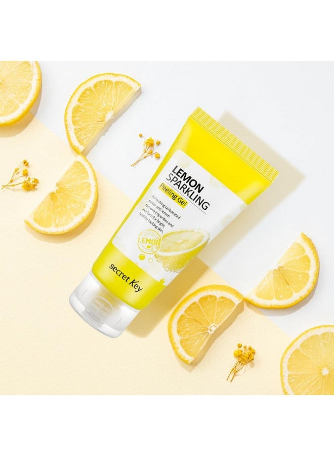 Lemon Sparkling Peeling Gel Deep Cleansing Exfoliation Skin Moisturization Low Irritation For Sensitive Skin Fl. 4.05 Oz / 120 Ml Vitamin C And Refreshing Carbonated Water Synergy