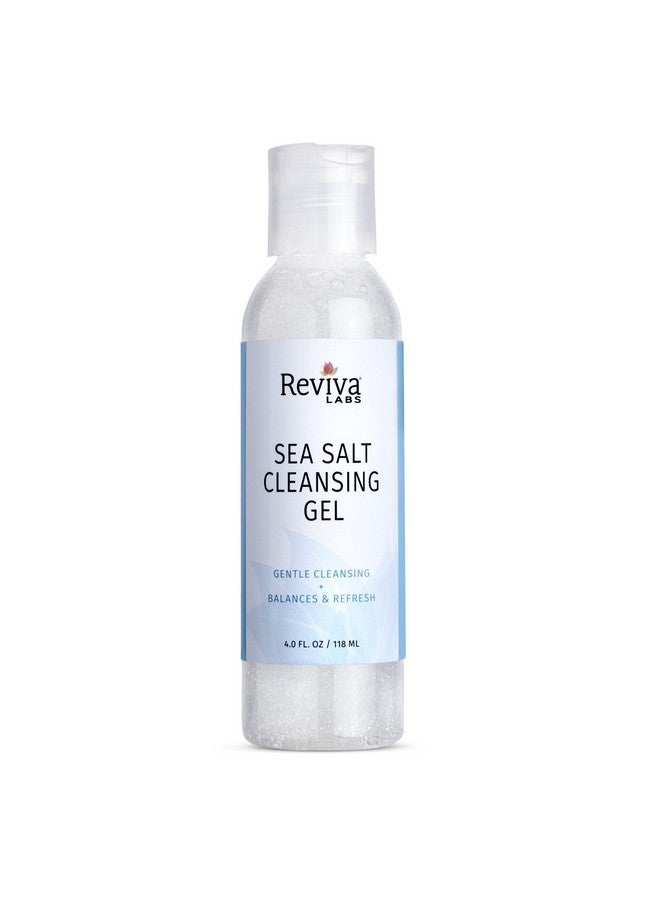 Reviva'S Sea Salt Cleansing Gel 4.0 Fl Oz A Gentle Face Wash That'S Mildly Exfoliating Yet Gentle For All Skin Types Fragrancefree No Colorants Clean Crueltyfree