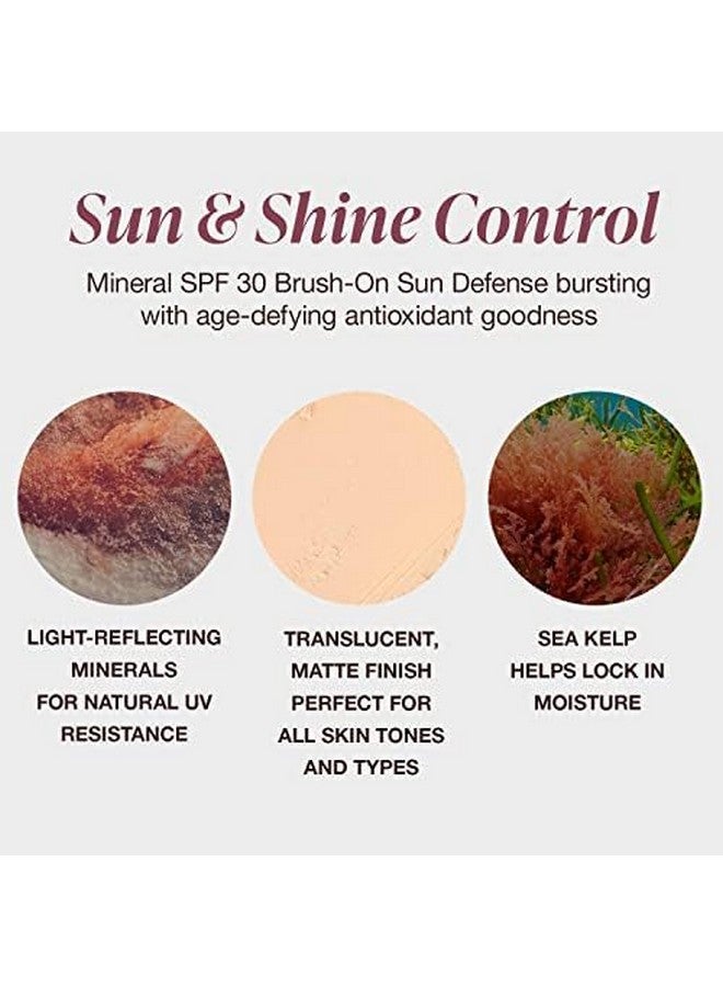 Brushon Sun Defense Spf 30 Uva And Uvb Protection Zinc Oxide & Titanium Dioxide No Parabens Gluten Free Vegetarian No Phthalates Hypoallergenic 0.14 Ounce (Pack Of 1)