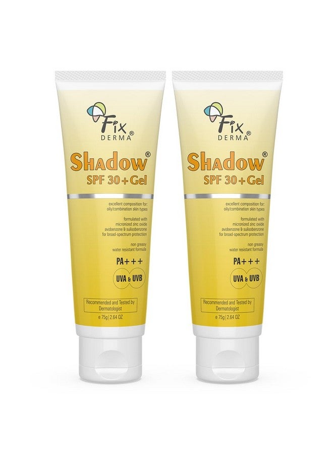 Shadow Sunscreen Spf 30+ Gel Pa+++ Sunscreen For Oily Skin Sun Screen Protector Spf 30 Sunscreen For Body & Face Uva & Uvb Protection Sunscreen For Women & Men 40Gm (Pack Of 2)