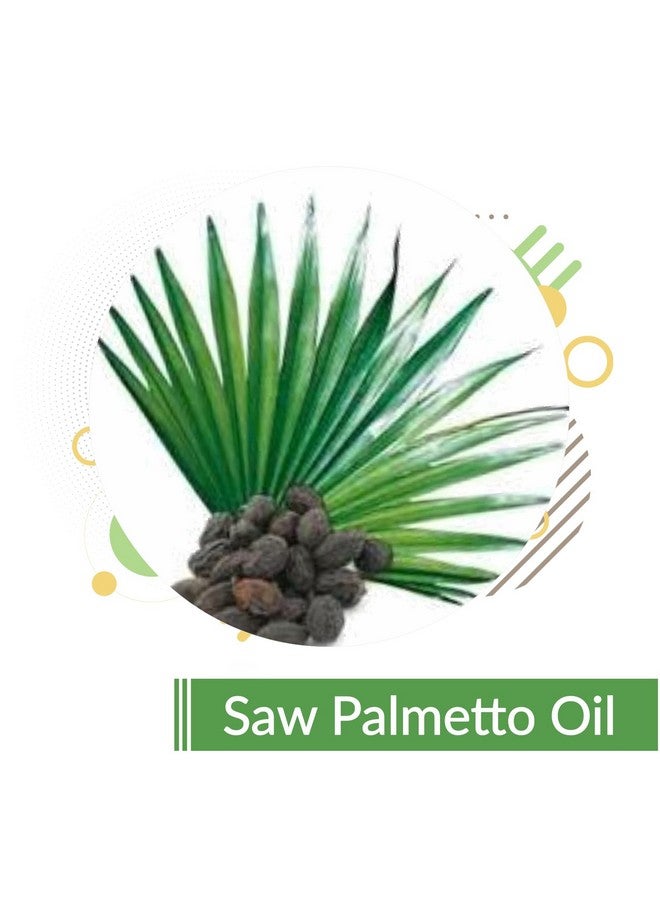 Saw Palmetto Oil 100% Natural Pure Undiluted Cold Pressed Nonsticky Oil For Hair Promotes Silky & Strong Hair Hydrates Skin 100 Ml