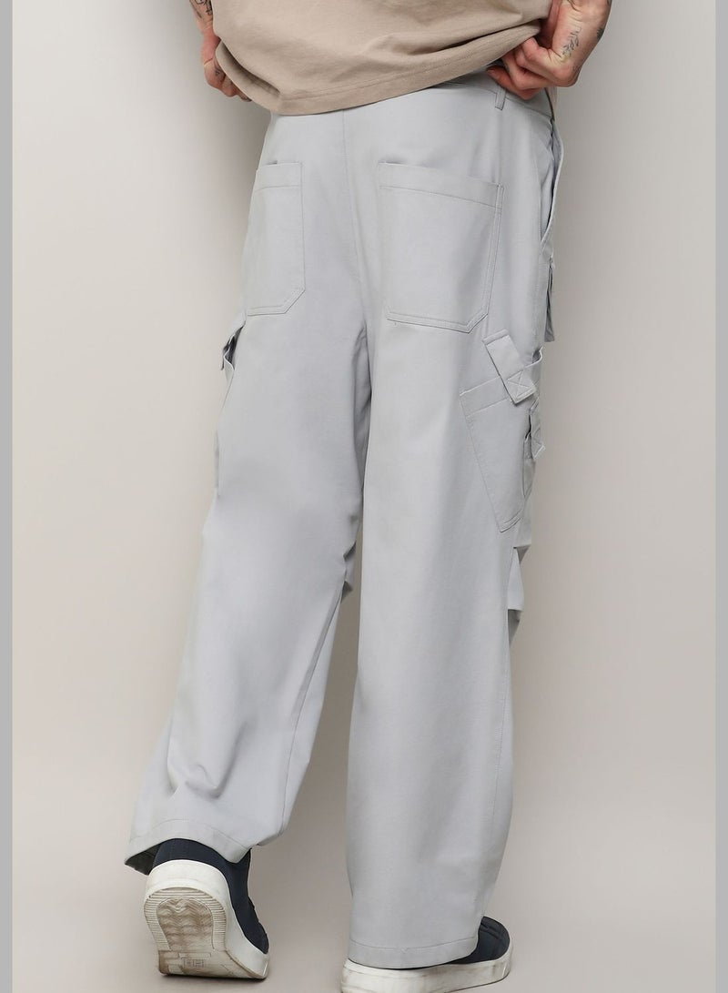 Solid Cargo Pant