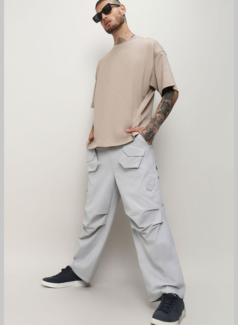 Solid Cargo Pant