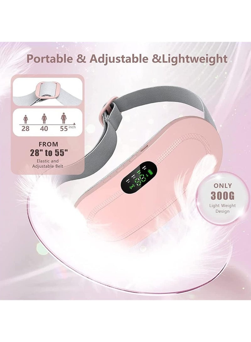 Electric Period Cramp Massager Vibrating Heating Belt for Menstrual Colic Relief