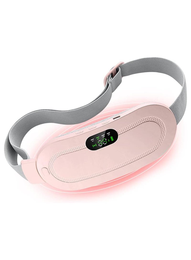 Electric Period Cramp Massager Vibrating Heating Belt for Menstrual Colic Relief