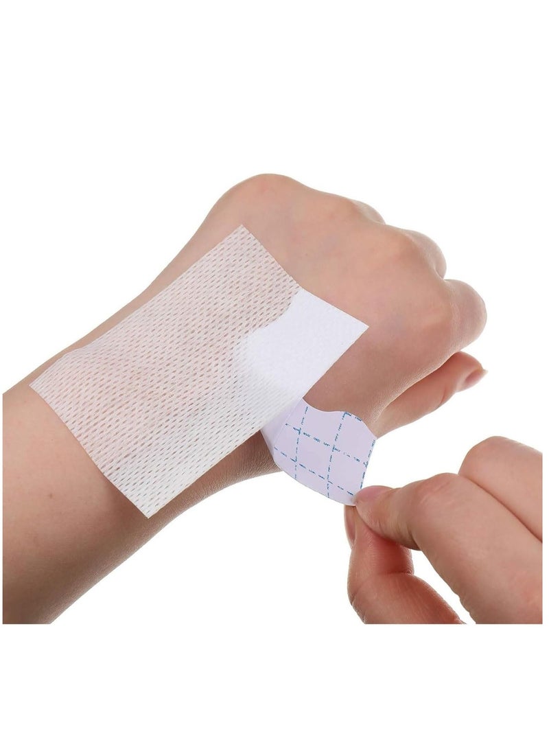 Non-Woven Cover Roll Stretch Tape, Non-Woven Adhesive Bandages, Breathable Bandage Tape Cohesive Wrap Bandages Protective Stretch Bandage Roll Film (2 Rolls 2 Inch x 10.94 Yard)