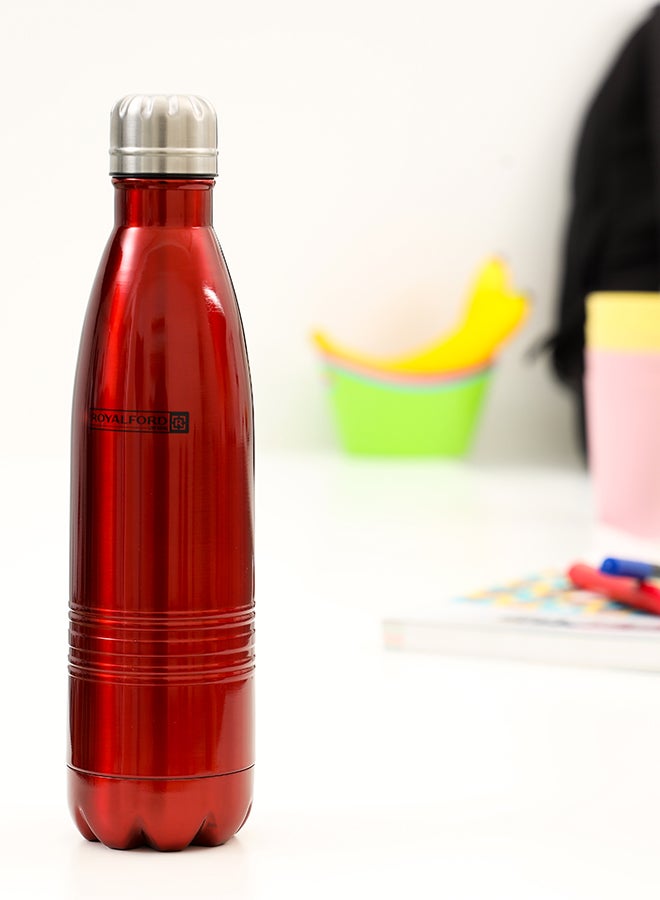 Vacuum Bottle Red/Silver
