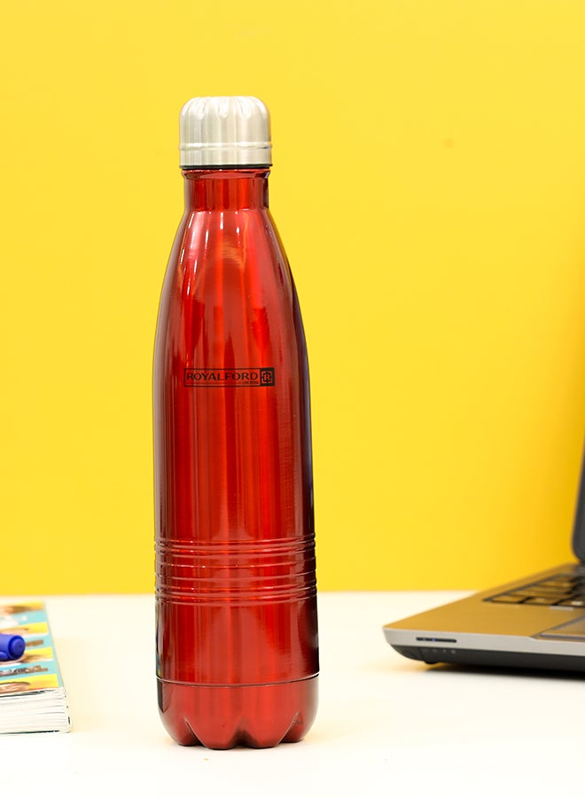 Vacuum Bottle Red/Silver