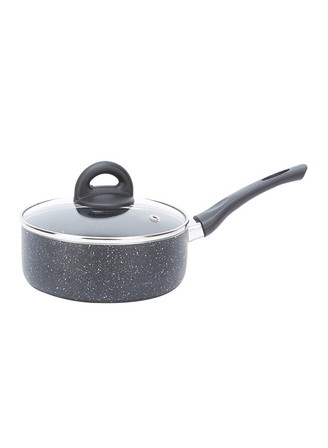 Onyx Sauce Pan With Lid Black/Clear 20x8.5cm