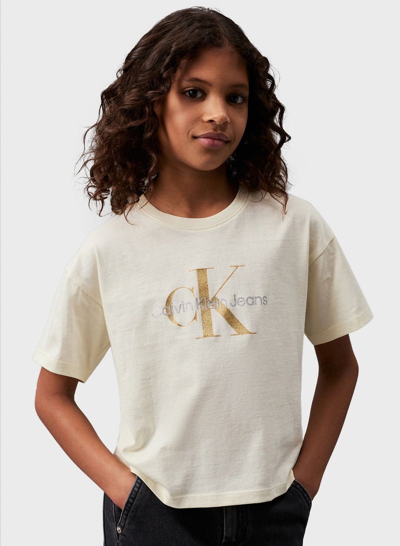 Youth Logo Glitter T-Shirt