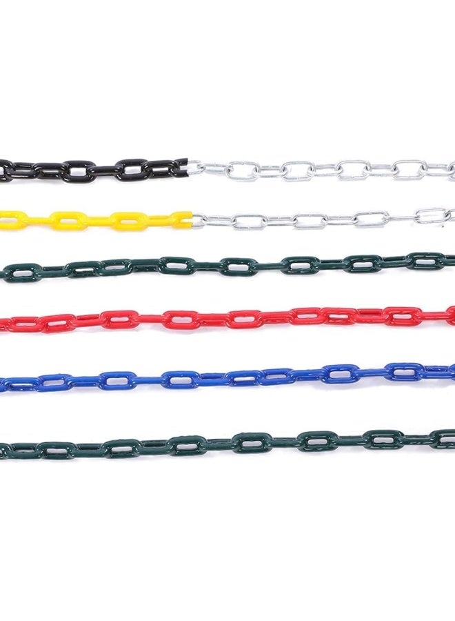 RBW TOYS Swing Chains 2pcs Fully Coated with 4 Free Quick Links Anti-Rust Iron Link Chains 1.5M for Playground Swing Seat Support 660 Lb Accessories & Replacement