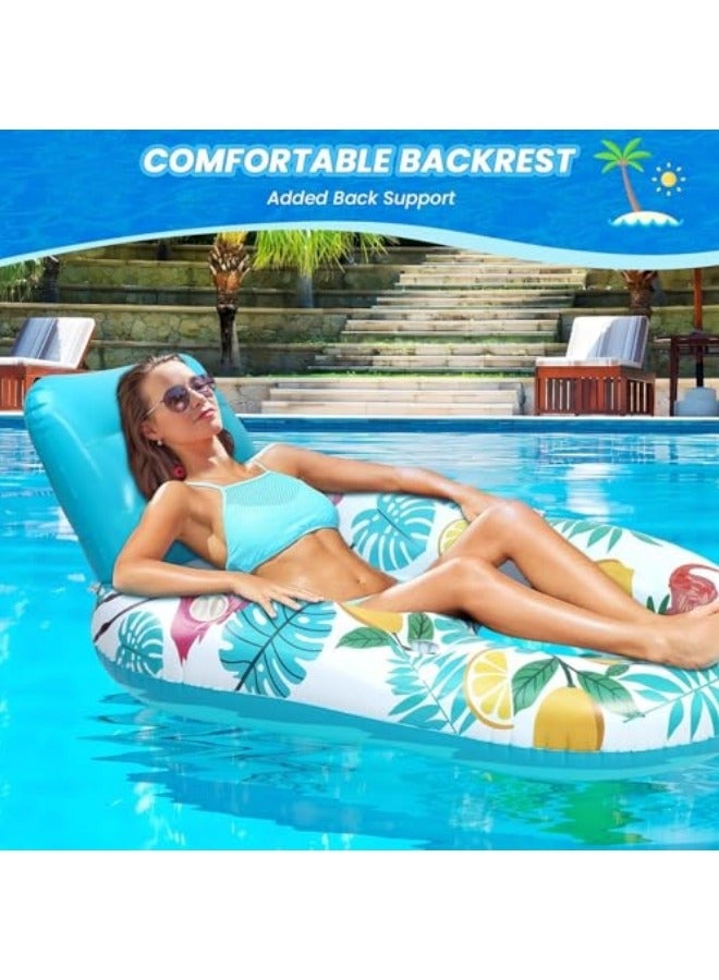 Inflatable Floating Pool Lounger Float, Swimming Ring, U-shaped Sunshade Seat Floating, Mesh Hole Water Floating Bed Water Hammock For Kids Adults