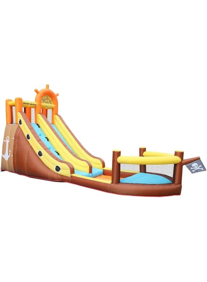 RBW TOYS Bouncy Castles Playground Trampoline Inflatable Castle Home Children's Slide Outdoor Toys Rock Climbing Naughty Castle (11A Inflatable)