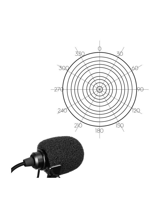 Omnidirectional Microphone Input Line Cable LU-D6075 Black