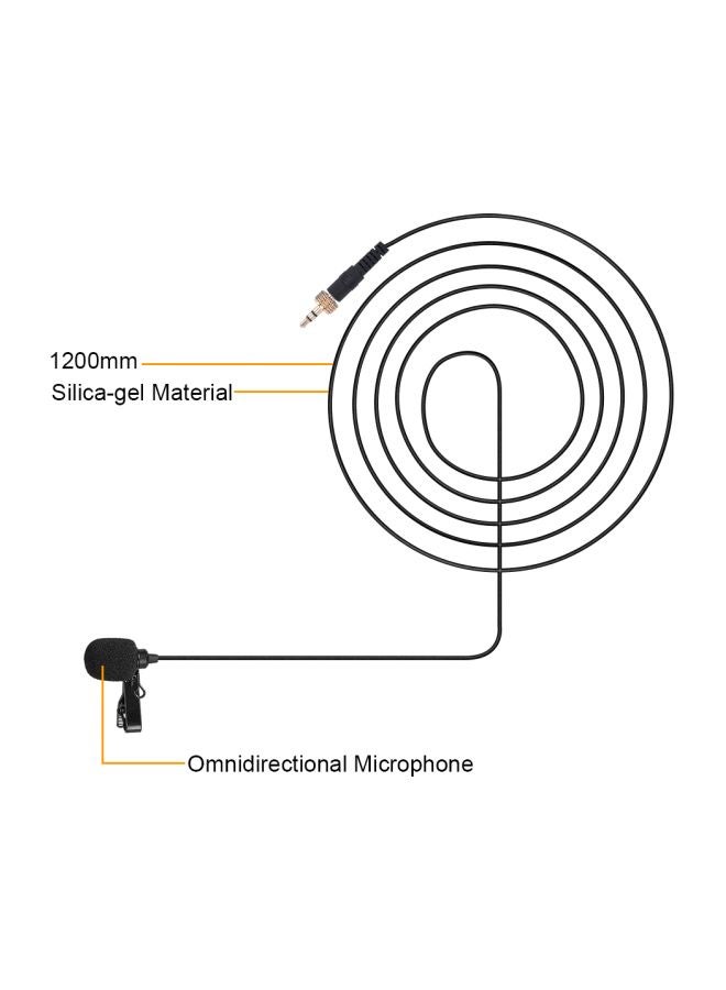 Omnidirectional Microphone Input Line Cable LU-D6075 Black