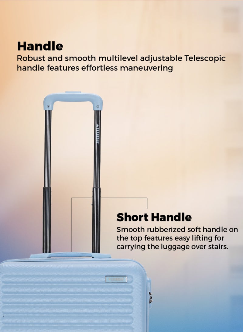 Single Hardside Spinner 4 Wheels Cabin Trolley Luggage With Number Lock 16 Inches