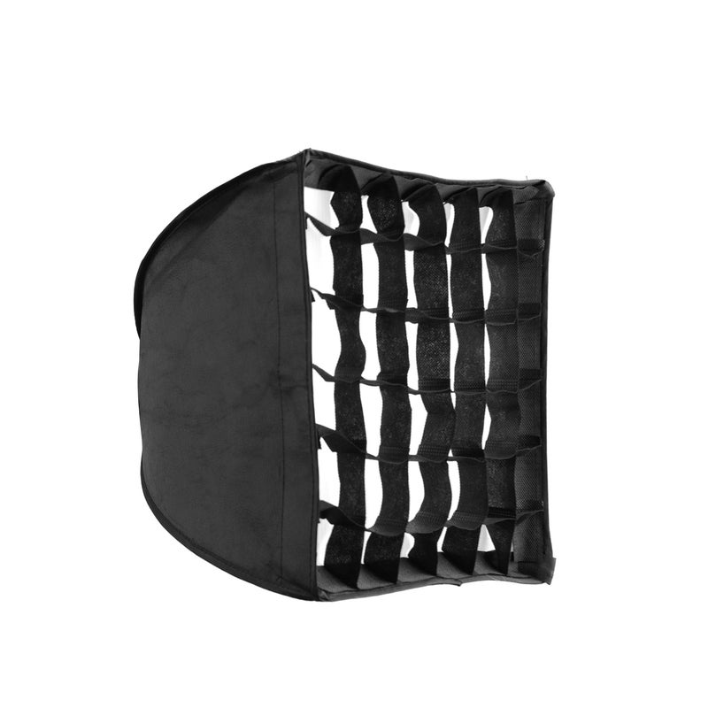 Soft Box With Grid Compatible And S30 Focusing LED Video Light Black