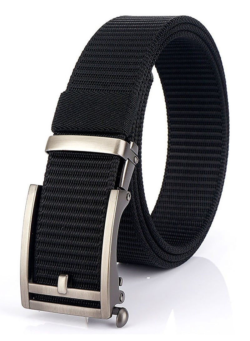 Belts for Men, Slides Men, Ratchet Belt Nylon Web, generic Web Nylon Belts for Men Adjustable Automatic Slide Click Ratchet Golf Belt